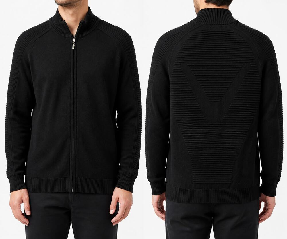 Callaway X Series Men's Black Full Zip Knit Golf Jacket L Athleisure